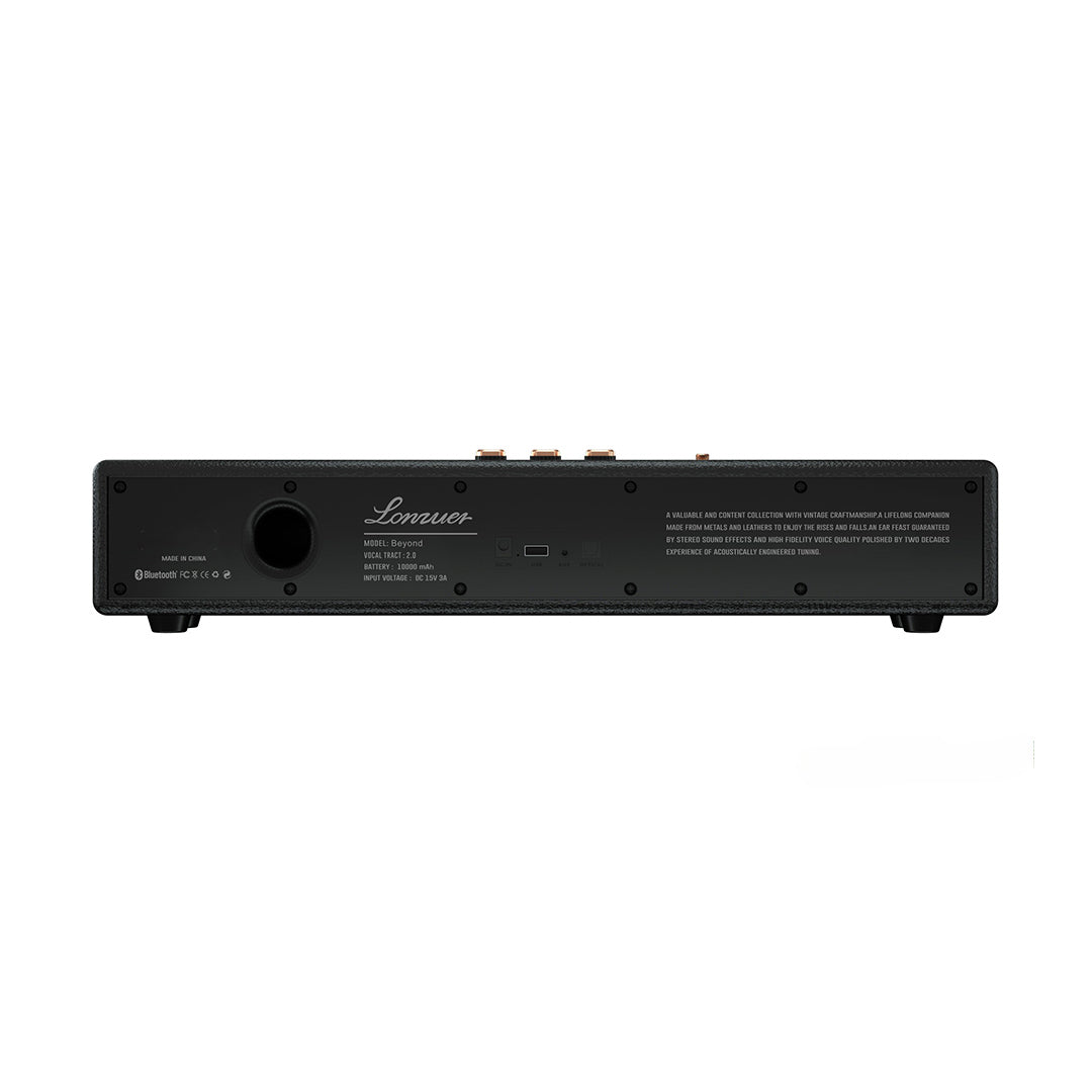 LONZUER Soundbar with 10000mAh Rechargeable Battery