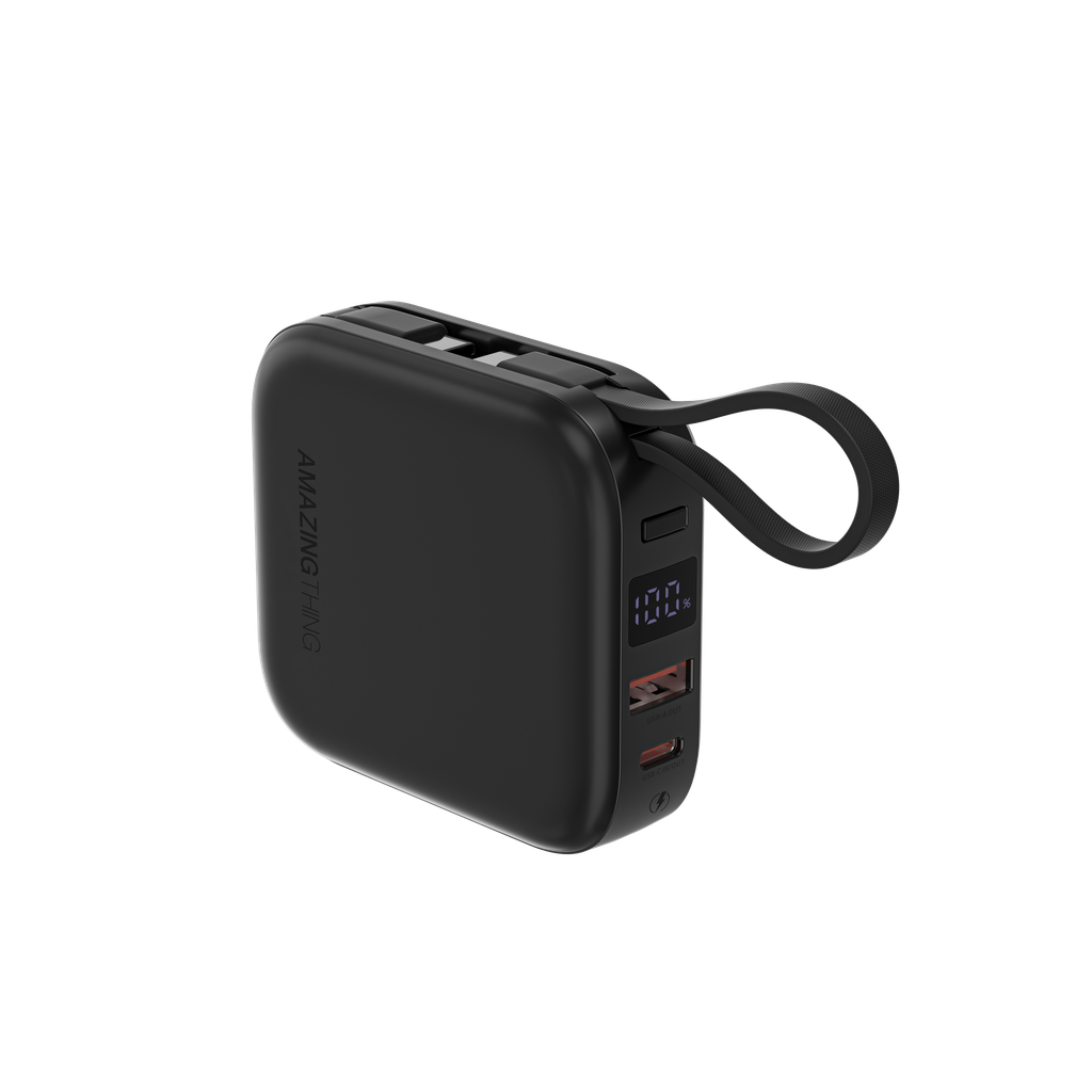AMAZING THING THUNDER GO 10000mAh POWER BANK WITH BUILT-IN 2 USB-C CABLES - Best Buy Tech