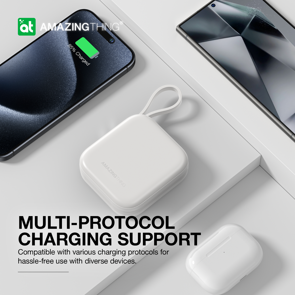 AMAZING THING THUNDER GO 10000mAh POWER BANK WITH BUILT-IN 2 USB-C CABLES - Best Buy Tech