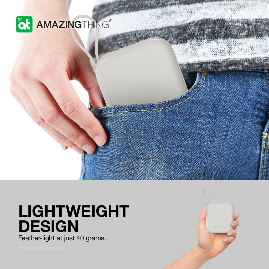 AMAZING THING THUNDER GO 10000mAh POWER BANK WITH BUILT-IN 2 USB-C CABLES - Best Buy Tech