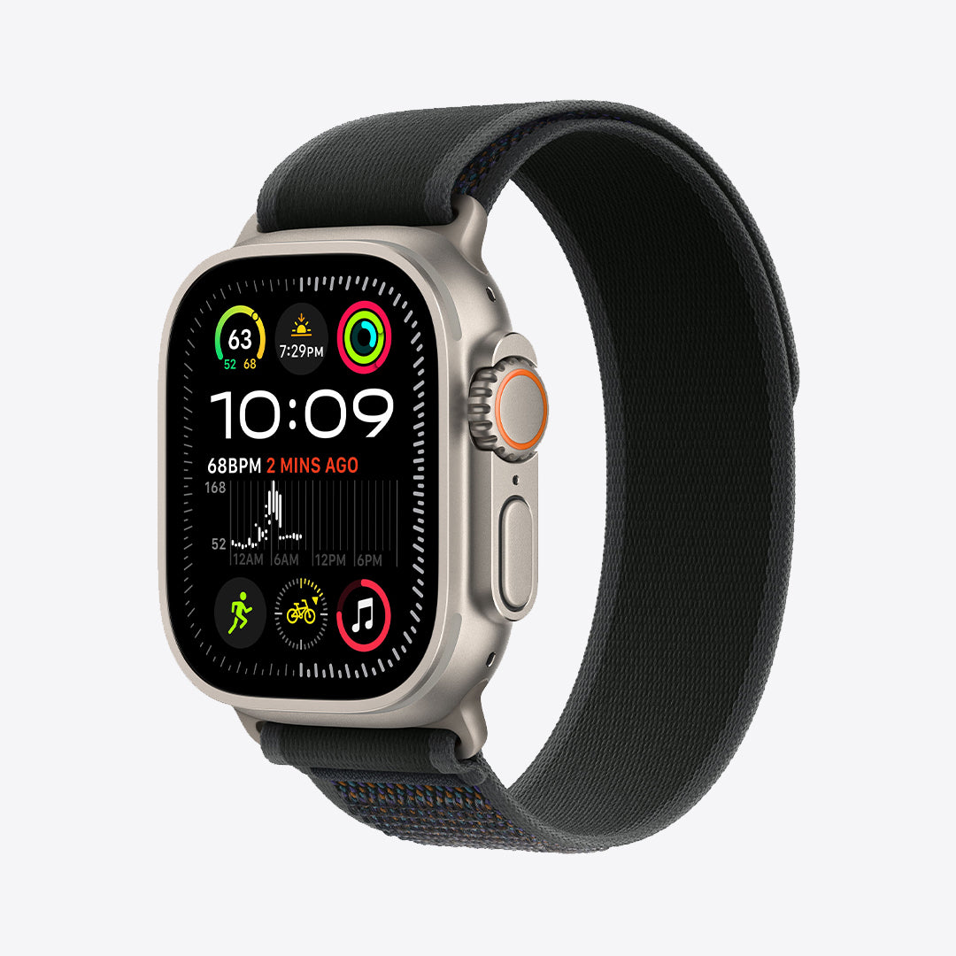 Apple Watch Ultra 2 GPS + Cellular | 49mm | Natural Titanium | Trail Loop | Black - Best Buy Tech