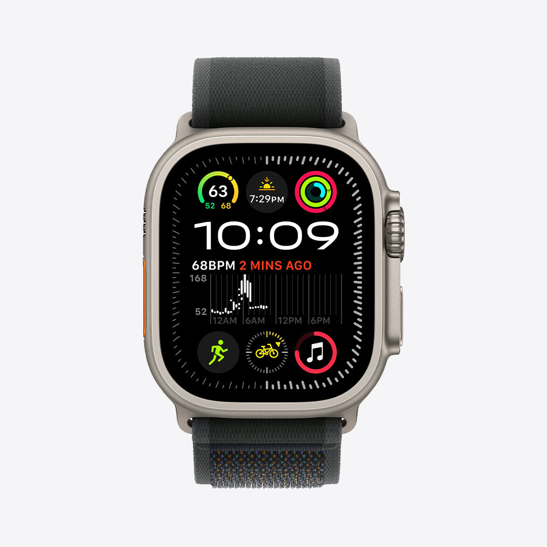 Apple Watch Ultra 2 GPS + Cellular | 49mm | Natural Titanium | Trail Loop | Black - Best Buy Tech