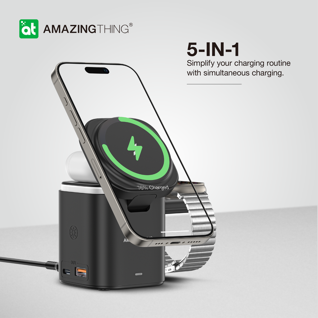AMAZING THING THUNDER PRO MAG 5IN1 PD55W CHARGING STATION WITH STAND - Best Buy Tech