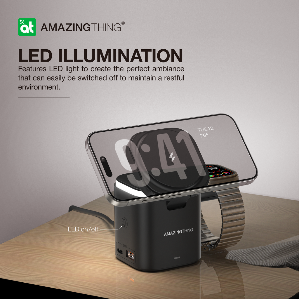 AMAZING THING THUNDER PRO MAG 5IN1 PD55W CHARGING STATION WITH STAND - Best Buy Tech