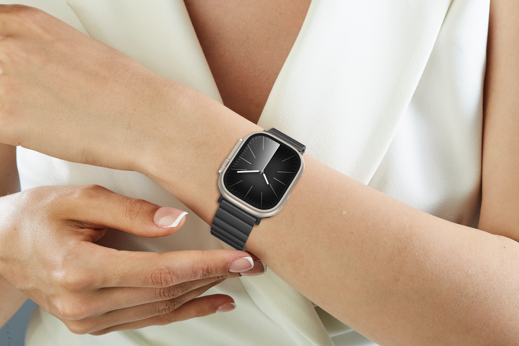 AMAZING THING GLAMOUR SENSE LEATHER BAND WITH TITANLINK FOR APPLE WATCH (All Sizes) - Best Buy Tech