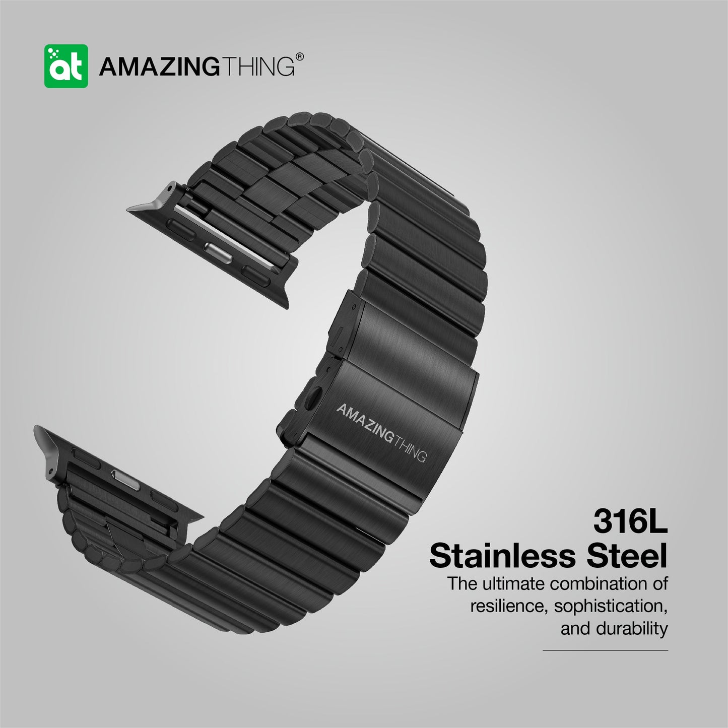 AMAZING THING TITAN STAINLESS STEEL BAND FOR APPLE WATCH 49/45/44/42MM - ALAMAT