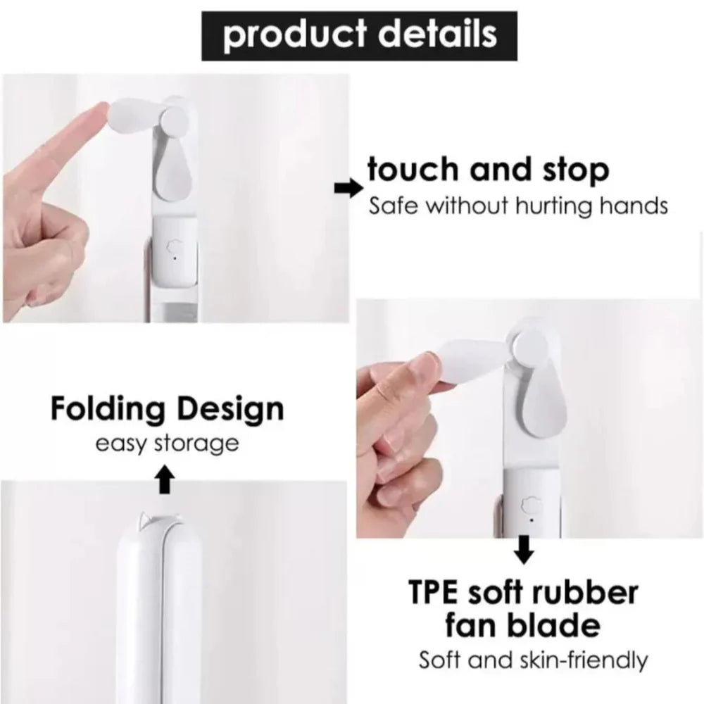 Multifunction Folding Mini Fan - (Hz001)