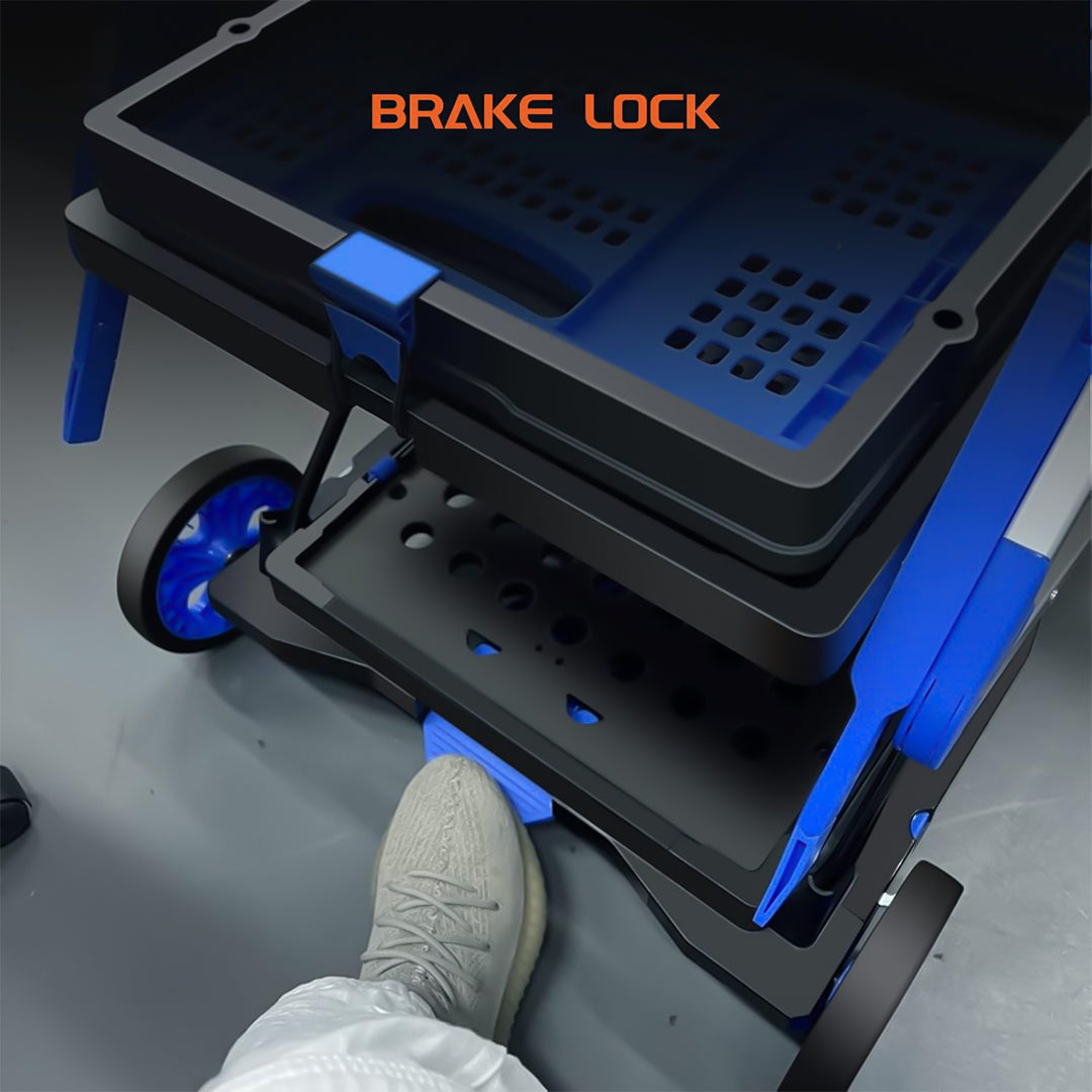 BOLT Portable Foldable Shopping Cart With 2 Crates - Best Buy Tech