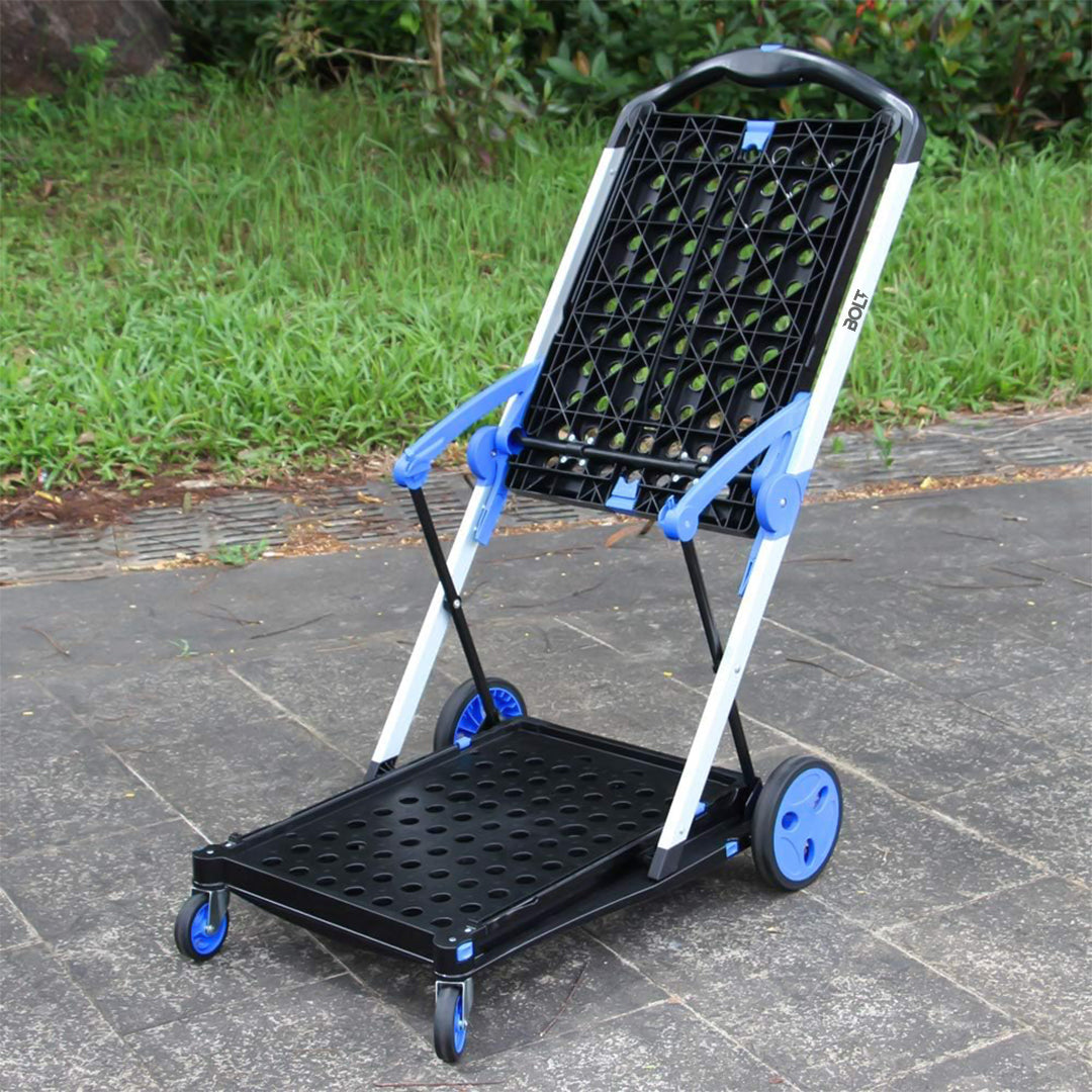 BOLT Portable Foldable Shopping Cart With 2 Crates - Best Buy Tech
