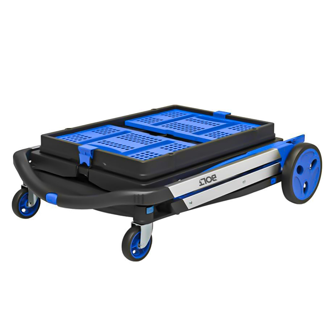 BOLT Portable Foldable Shopping Cart With 2 Crates - Best Buy Tech