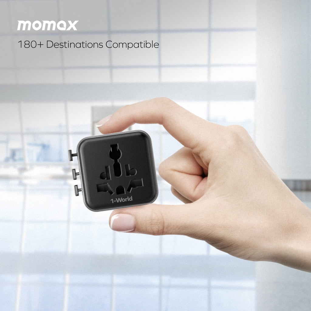 MOMAX 1-WORLD 20W TRAVEL ADAPTOR - Best Buy Tech