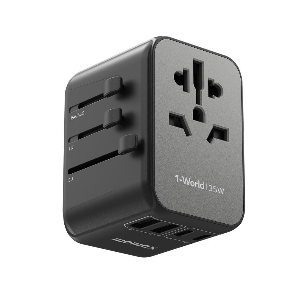 MOMAX 1WORLD PD35W 5 PORTS AC TRAVEL CHARGER - ALAMAT