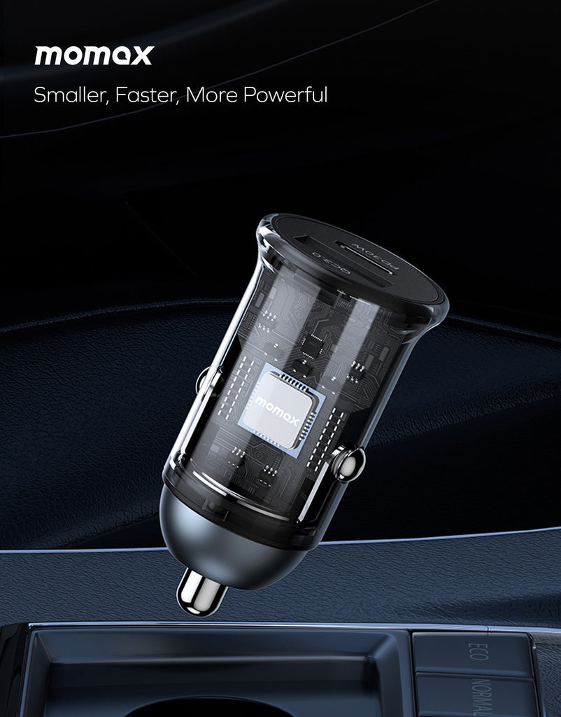 MOMAX MOVE 30W DUAL PORT CAR CHARGER - ALAMAT