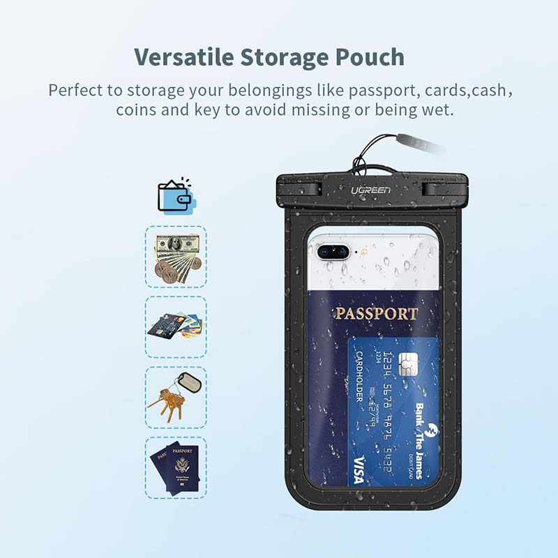 Ugreen 2 Pack Waterproof Cell Phone Case.