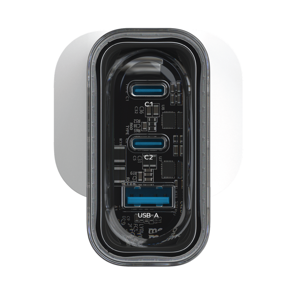 MOMAX 1-CHARGER FLOW PLUS PD 80W 3 PORTS GAN WALL CHARGER - ALAMAT