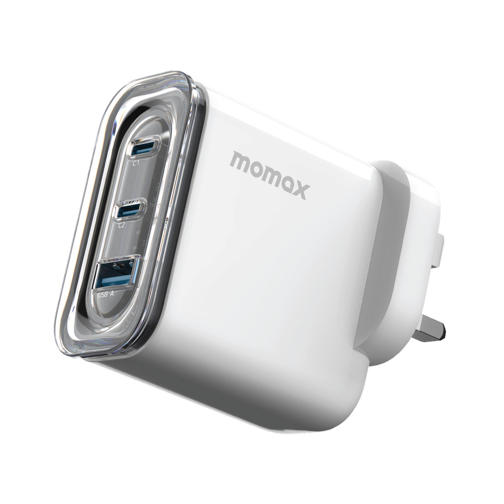 MOMAX 1-CHARGER FLOW PLUS PD 80W 3 PORTS GAN WALL CHARGER - ALAMAT