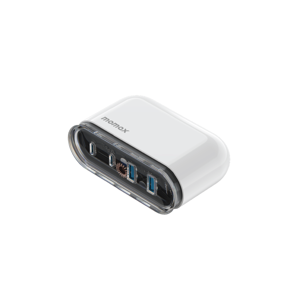 MOMAX 1-CHARGER FLOW PD 80W 4 PORTS GAN DESKTOP CHARGER - ALAMAT