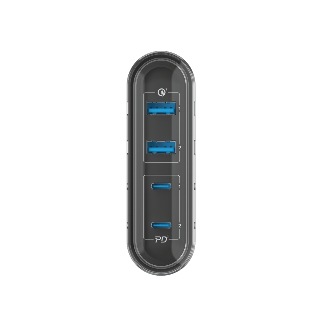 MOMAX 1-CHARGER FLOW PD 80W 4 PORTS GAN DESKTOP CHARGER - ALAMAT