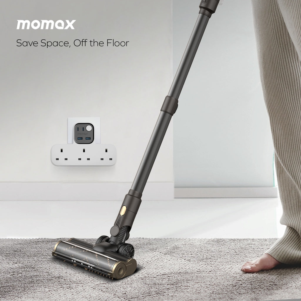 MOMAX 1-CHARGER WORK FLOW T-SHAPED EXTENTION 3 SOCKET WITH USB - Best Buy Tech