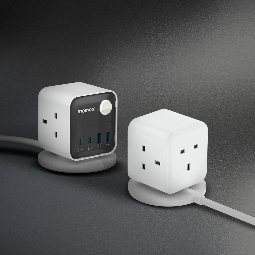 MOMAX 1-CHARGE WORK FLOW 3-OUTLET POWER CUBE WITH USB - Best Buy Tech