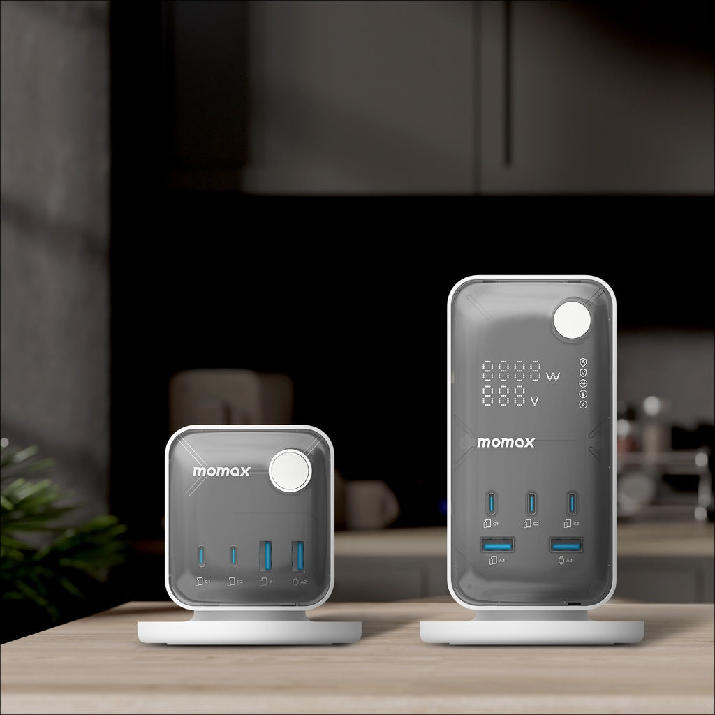 Momax 1-charge Work Flow 6-outlet Digital Display Power Tower With Usb