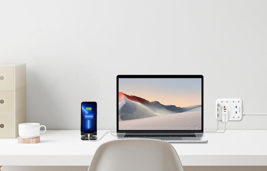 MOMAX ONEPLUG 4 OUTLET POWER STRIP WITH USB - ALAMAT