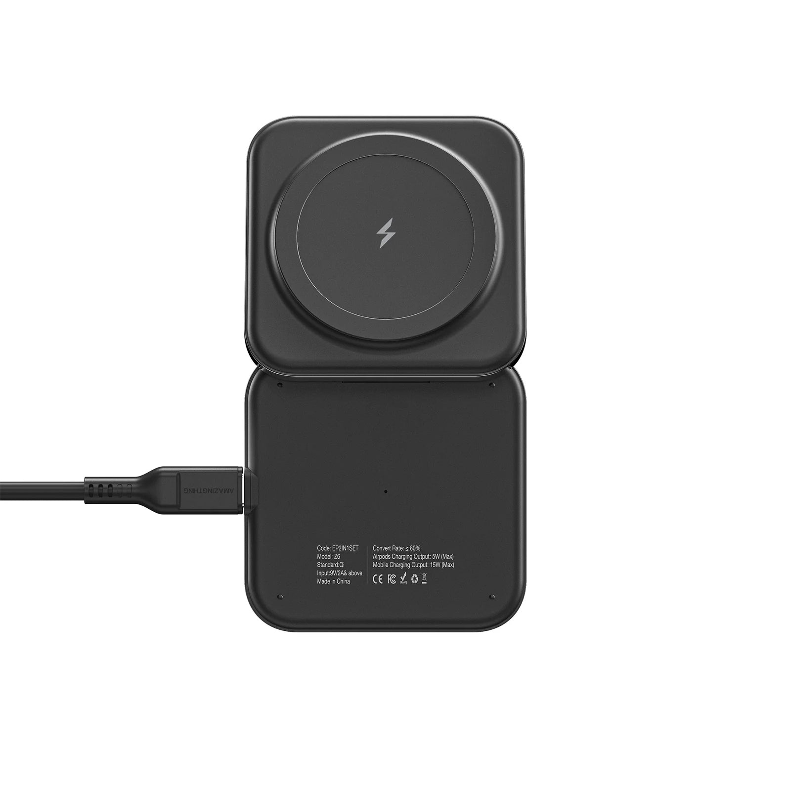 AMAZING THING EXPLORER PRO 3IN1 PD 15W PORTABLE WIRELESS CHARGER WITH 1.2M USB-C TO USB-C CABLE - ALAMAT