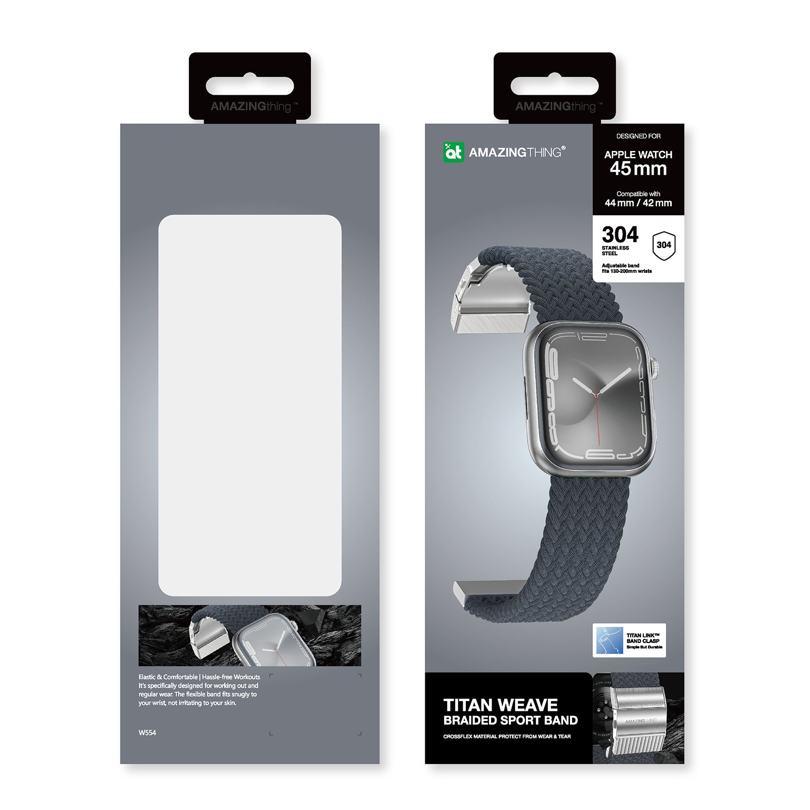 AMAZING THING TITAN WEAVE BAND FOR APPLE WATCH 49/45/44/42MM NEW - ALAMAT