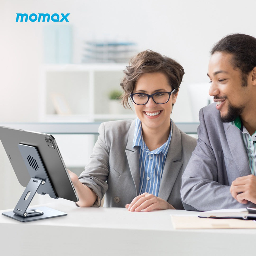 MOMAX FOLD STAND ROTATABLE PHONE AND TABLET STAND - ALAMAT
