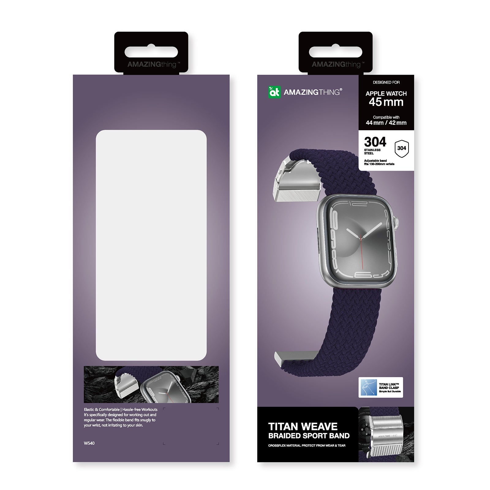 AMAZING THING TITAN WEAVE BAND FOR APPLE WATCH 49/45/44/42MM NEW - ALAMAT