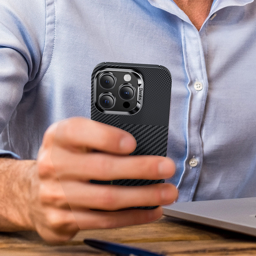 Benks Montage ArmorAir Case built with Kevlar® for iPhone 15 Series - Best Buy Tech