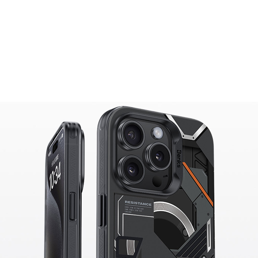 Benks MagClap Perspective Phone Case for iPhone 15 Series - Mecha - Best Buy Tech