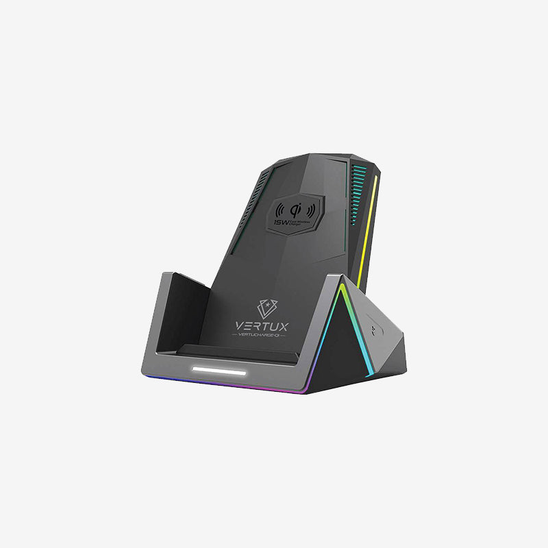 Vertux VertuCharge-Qi 15W Pro-Gaming Wireless Charging Station - ALAMAT