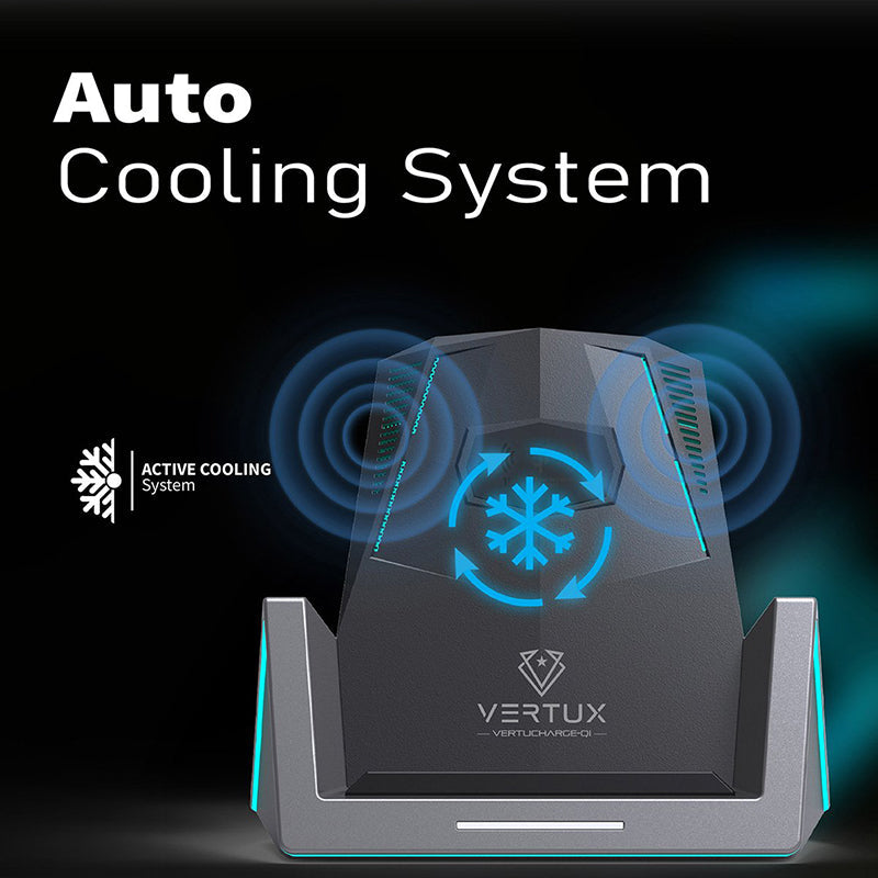 Vertux VertuCharge-Qi 15W Pro-Gaming Wireless Charging Station - ALAMAT