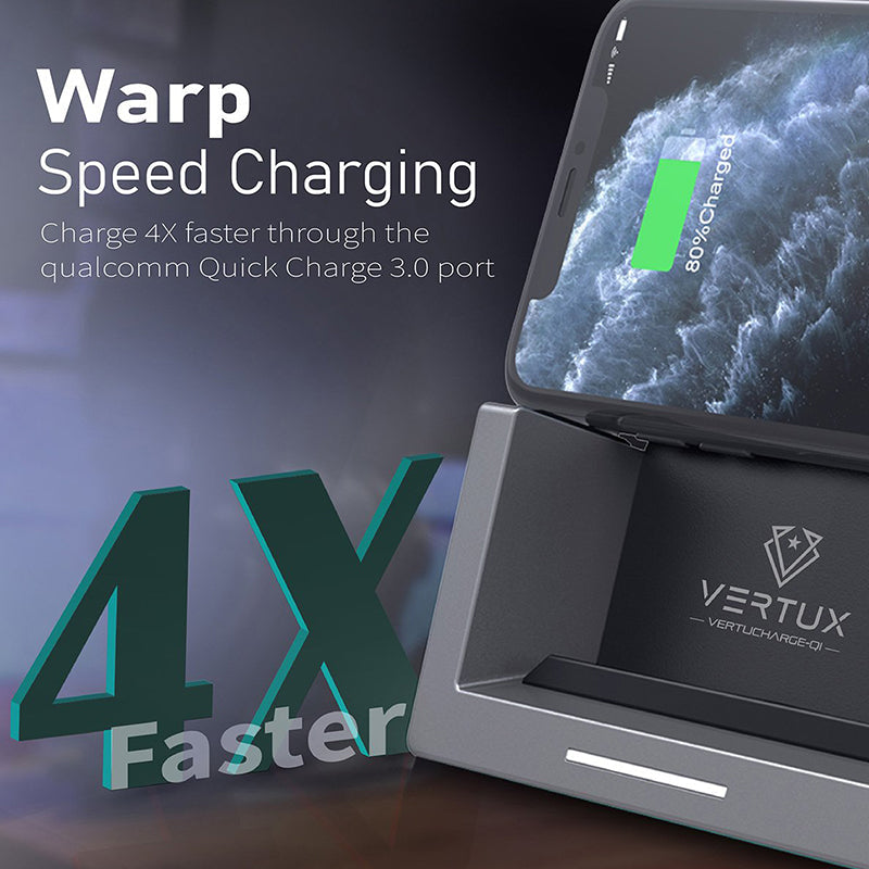 Vertux VertuCharge-Qi 15W Pro-Gaming Wireless Charging Station - ALAMAT