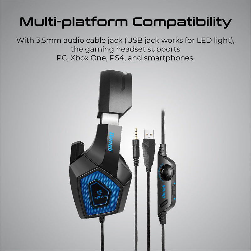 Vertux Denali High Fidelity Surround Sound Gaming Headset alamat.me