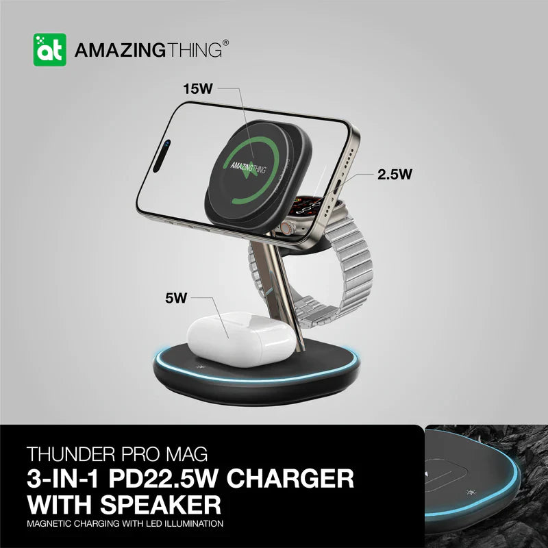 AMAZINGTHING Thunder Pro Mag 3-IN-1 Charging Stations With Stand - ALAMAT
