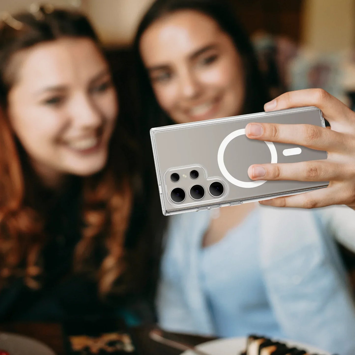 AMAZINGTHING MINIMAL MAGSAFE DROP PROOF CASE FOR SAMSUNG S24 ULTRA - CLEAR - ALAMAT