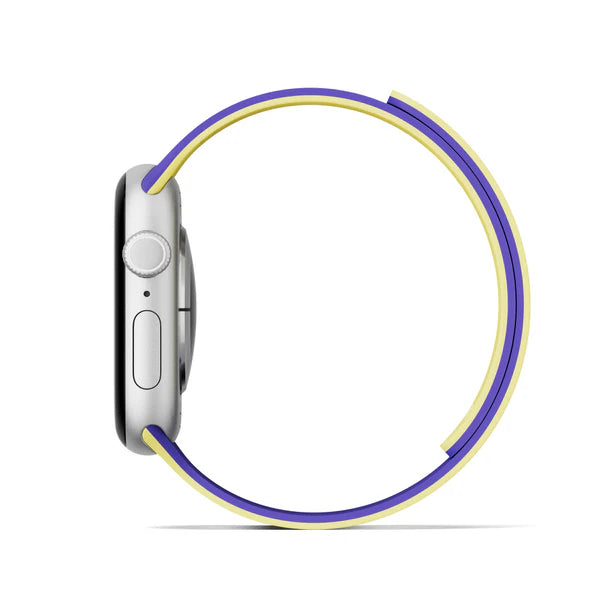 Moft Duo Snap Apple Watch Band Panna Cotta + Purple | 46mm