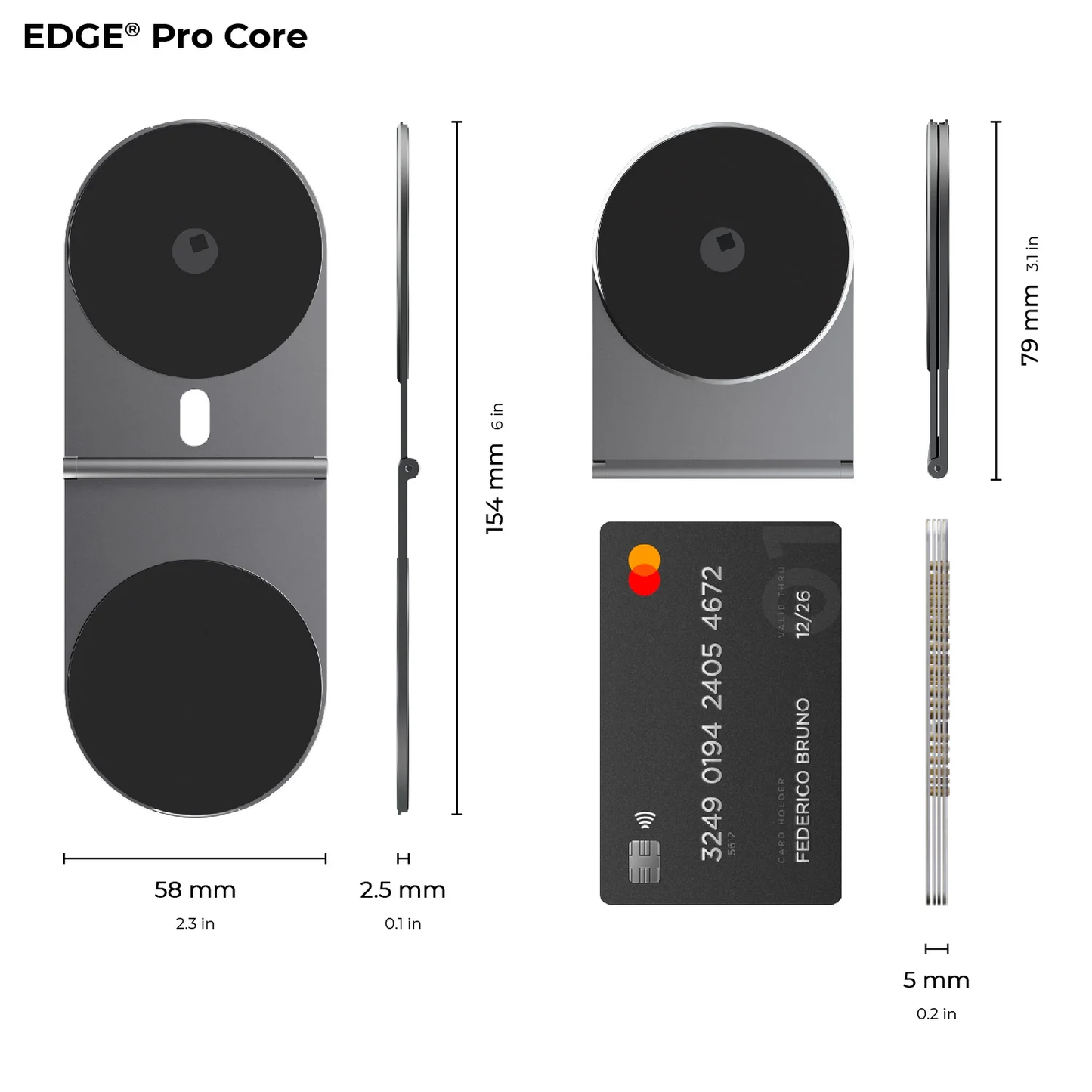 EDGE® Pro Full Kit - Gray - Productivity MagSafe modular kit for phones, tablets and laptops - ALAMAT