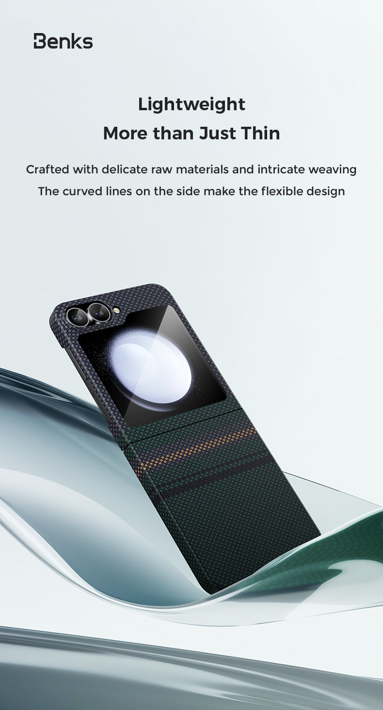 Benks Aurora ArmorAir Case built with Kevlar® for Samsung Z Flip 6 - Best Buy Tech