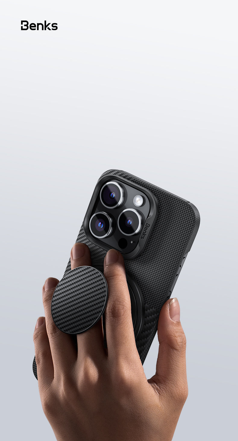 BENKS 360° Rotating MagClap Phone Grip & Stand - Best Buy Tech