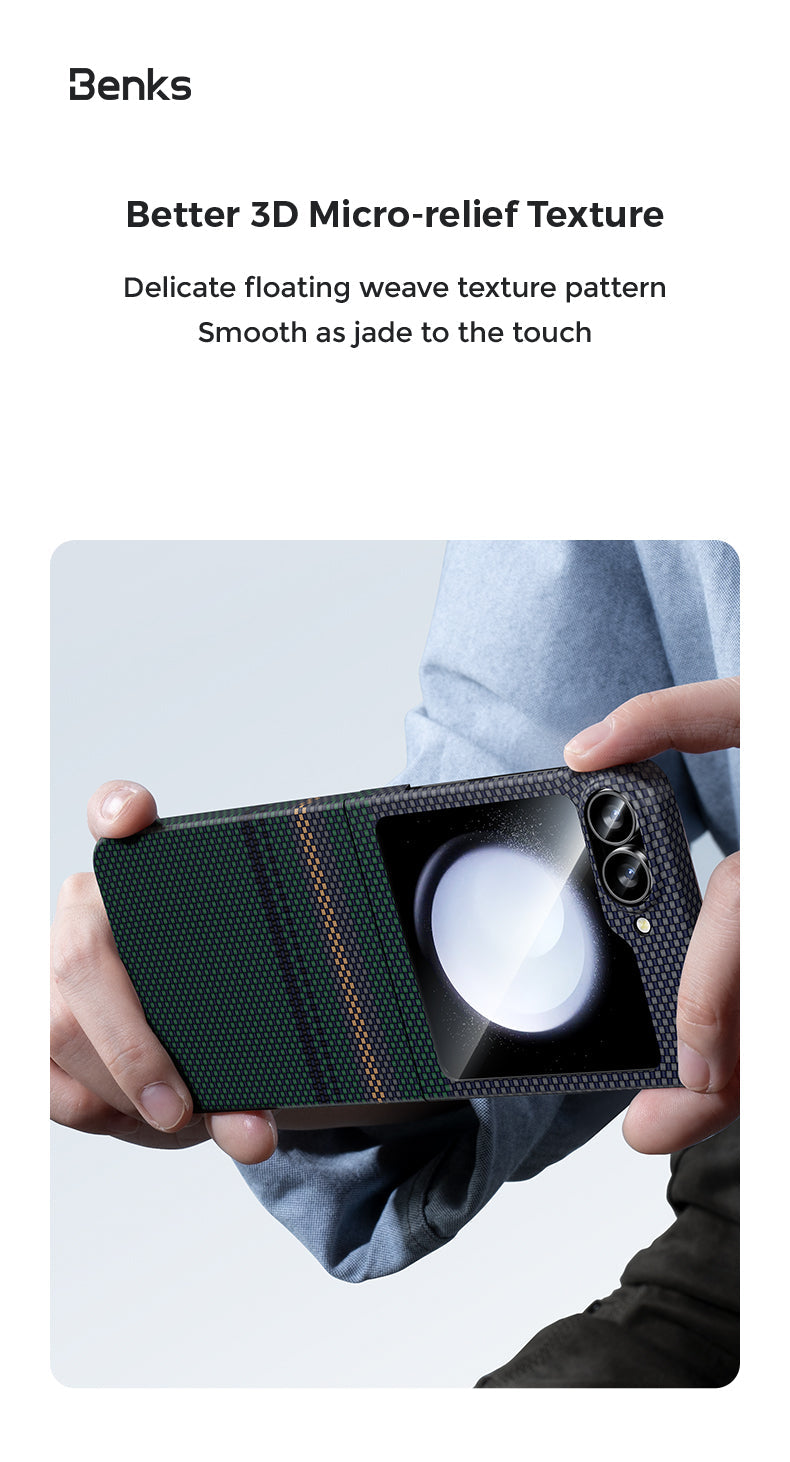 Benks Aurora ArmorAir Case built with Kevlar® for Samsung Z Flip 6 - Best Buy Tech