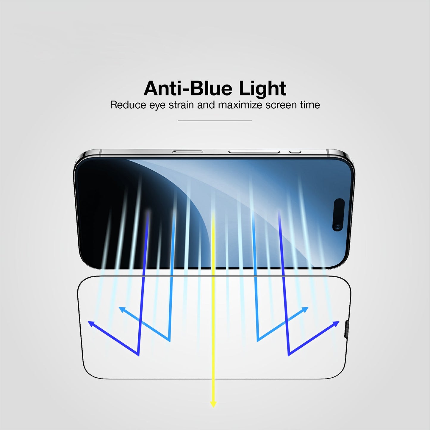 AMAZING THING IPHONE 15 SERIES 2023 2.75D FULLY COVERED RADIX ANTI BLUE GLASS SCREEN PROTECTOR - ALAMAT