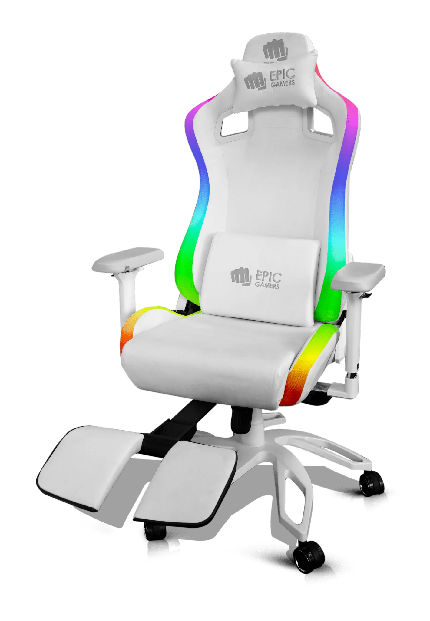 Epic Gamers V2 RGB Gaming Chair - White - Best Buy Tech