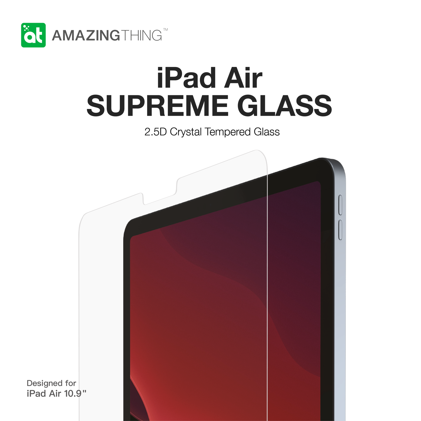 AMAZING THING IPAD 10.9" 2022 2.5D F.COV.RADIX CLEAR GLASS - ALAMAT