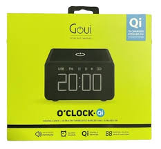 Goui O'Clock - Digital clock + ultra fast wireless charger 10w + speaker 5w - Black - Best Buy Tech