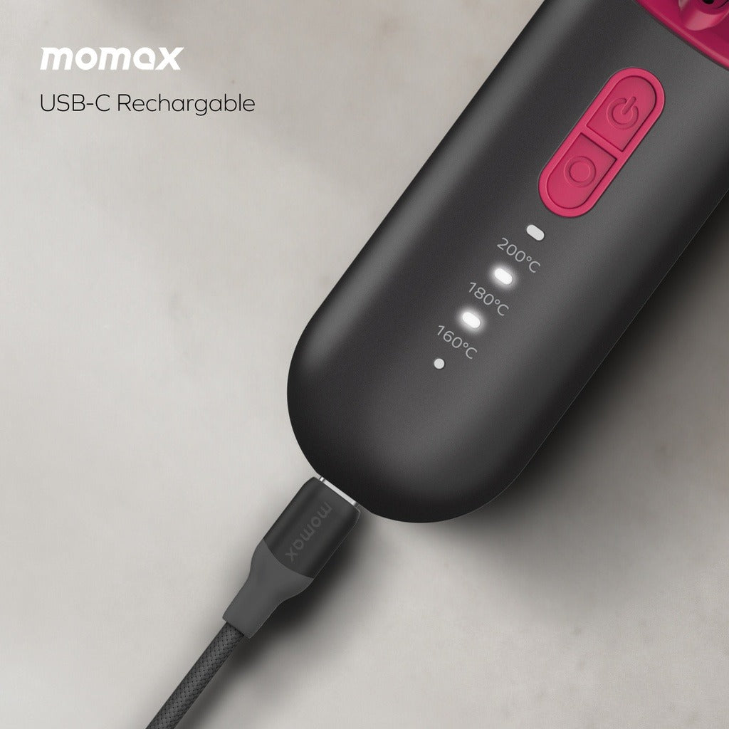 Momax Ultra Sleek Cordless Hair Straightener Brush