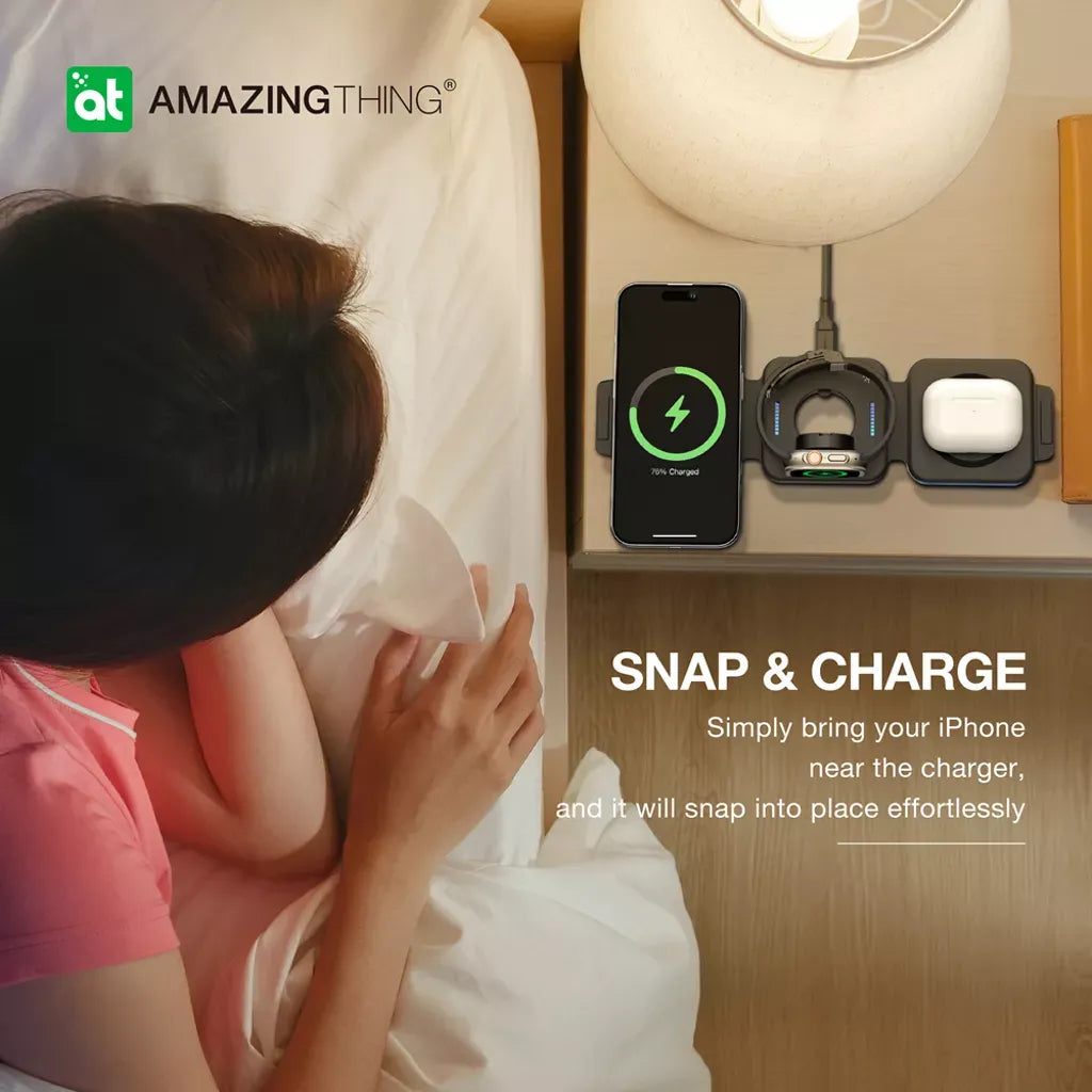Amazingthing Explorer Pro Mag 3-in-1 PD15W Portable Magnetic Charger