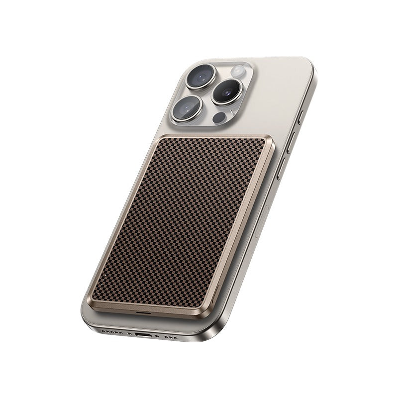 Benks MP15 ArmorGo M-safe Charging Featured Ultra Thin ArmorTint Series Aramid Fiber Powerbank 15W 5000mAh